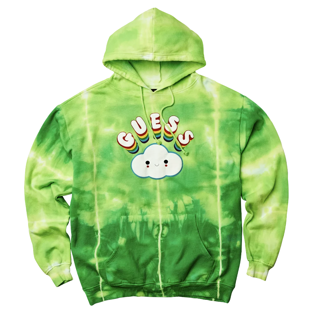 Apparel Graphic Design, Merchandise Design, Textile Development for J. Balvin/Guess, featuring Arcoiris Hoodie.