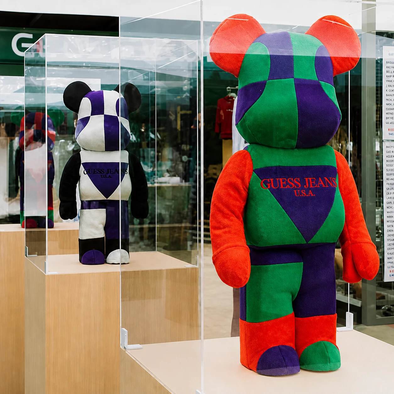 Product Design, Creative Direction & Apparel Design for GUESS Sport, featuring 1000% Bearbrick.
