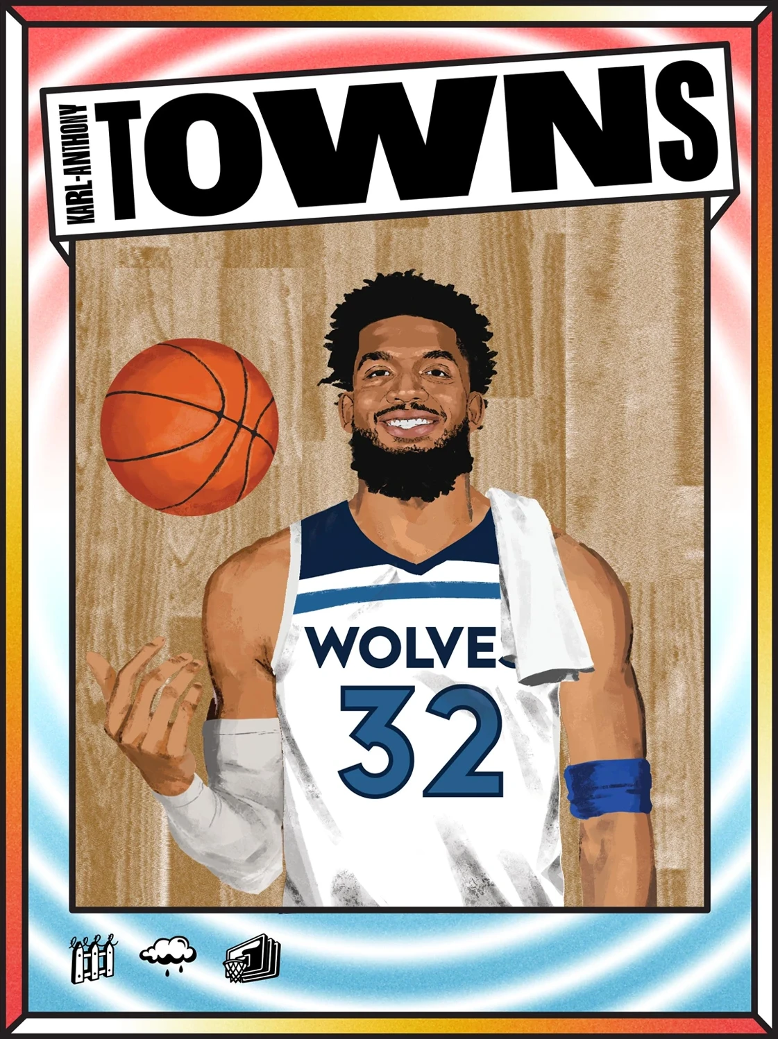 Graphic Design & Card Frame Design for NBA, featuring Luka NFT.